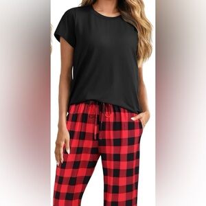 Plaid Loungewear Pajamas Set